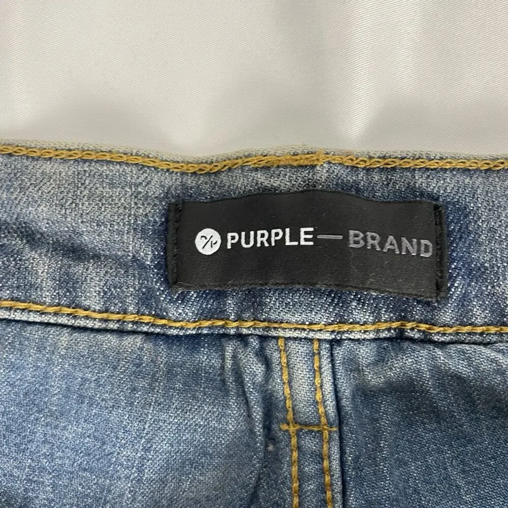Purple Brand P001 Slim Fit Mineral Dye Stretch Denim Jeans Men's Size 36x34